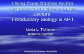 Using Case Studies As the Organizing Principle in Large Lecture  Introductory Biology & AP I