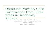 Obtaining Provably Good Performance from Suffix Trees in Secondary Storage