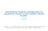Attributing  tropical  cyclogenesis  to equatorial waves in the western North Pacific