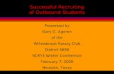 Successful Recruiting of Outbound Students