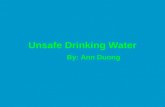 Unsafe Drinking Water
