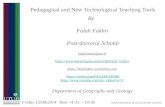 Pedagogical and New Technological Teaching Tools
