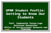 UPRM Student Profile: Getting to Know Our Students