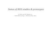 Status of BDS studies & prototypes