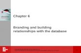 Chapter 6 Branding and building relationships with the database
