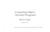 Compiling Object  Oriented Programs