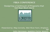 FBEA CONFERENCE Designing a Continuum of Programs that  Get Real Work Done