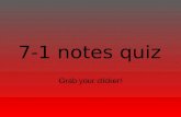 7-1 notes quiz