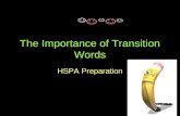 The Importance of Transition Words