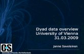 Dyad data overview University of Vienna 31.03.2009