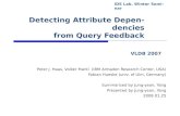 Detecting Attribute Dependencies from Query Feedback