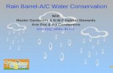 Rain Barrel-A/C Water Conservation