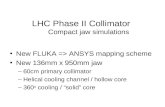 LHC Phase II Collimator Compact jaw simulations
