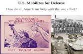 U.S. Mobilizes for Defense