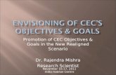 Envisioning of CEC’s objectives & Goals