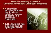 Modern Chemistry Chapter 7 Chemical Formulas & Chemical Compounds