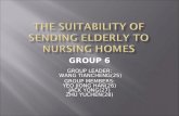 The suitability of sending elderly to nursing homes