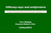 Diffuseγ-rays and antiprotons