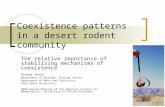 Coexistence patterns in a desert rodent community