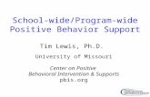 School-wide/Program-wide Positive Behavior Support