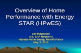 Overview of Home Performance with Energy STAR ( HPwES )