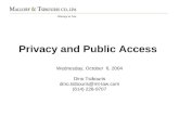 Privacy and Public Access