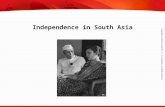 Independence in South Asia
