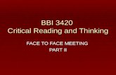 BBI 3420  Critical Reading and Thinking