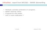 HiRadMat : report from WG2&3 – WANF dismantling