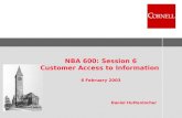 NBA 600: Session 6 Customer Access to Information  6 February 2003