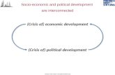 Socio-economic and political development  are interconnected