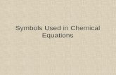 Symbols Used in Chemical Equations
