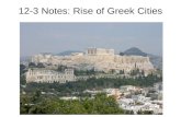 12-3 Notes: Rise of Greek Cities