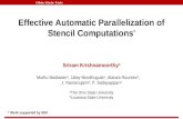 Effective Automatic Parallelization of Stencil Computations *