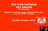 Х IV International SKI SALON St. Petersburg Exhibition of travel packages of goods and services