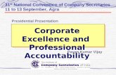 Corporate Excellence and  Professional Accountability
