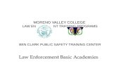 MORENO VALLEY COLLEGE  LAW ENFORCEMENT TRAINING PROGRAMS  BEN CLARK PUBLIC SAFETY TRAINING CENTER