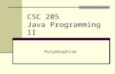 CSC 205 Java Programming II