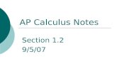 AP Calculus Notes