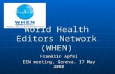 World Health Editors Network (WHEN)