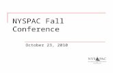 NYSPAC Fall Conference