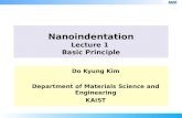 Nanoindentation Lecture 1  Basic Principle