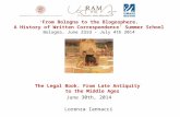 The Legal Book. From Late  Antiquity to the Middle  Ages June  30th, 2014