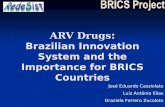 ARV Drugs : Brazilian Innovation System and the Importance for BRICS Countries