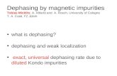 what is dephasing? dephasing and weak localization