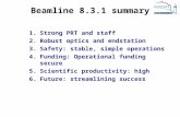 Beamline 8.3.1 summary
