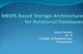 MEMS Based Storage Architecture for Relational Databases