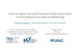 How to Speed-up Fault-Tolerant Clock Generation in VLSI Systems-on-Chip via Pipelining