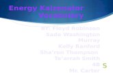 Energy  Kaizenator  Vocabulary