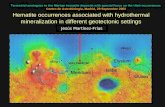 Terrestrial analogues to the Martian hematite deposits with special focus on the Utah occurrences
